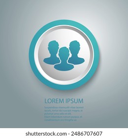 Vector de iconos de usuario. Personas. Vector