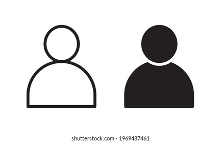 User Icon vector. Person Profile Sign.