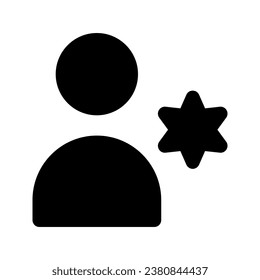 User Icon Vector Person Profile Avatar in a flat color glyph pictogram illustration