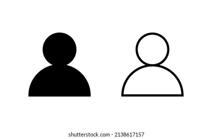 User icon vector. person sign and symbol. people icon. 