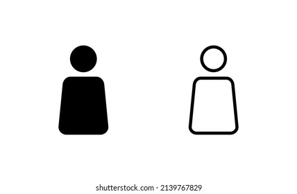 User icon vector. person sign and symbol. people icon. 
