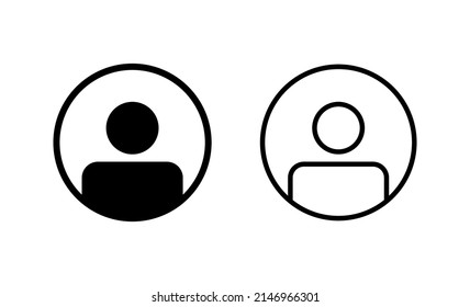 Vector de icono de usuario. signo y símbolo de persona. icono de personas. 