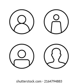 Vector de icono de usuario. signo y símbolo de persona. icono de personas. 