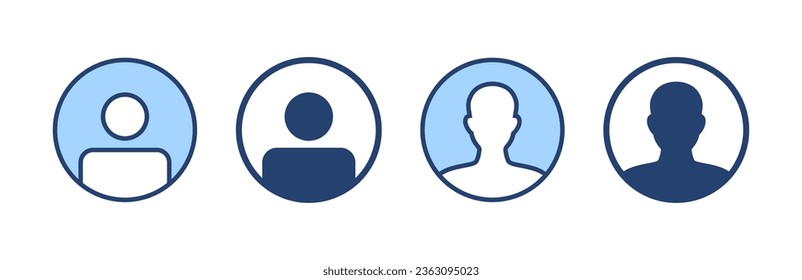 User icon vector. person sign and symbol. people icon. 