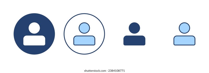 User icon vector. person sign and symbol. people icon. 