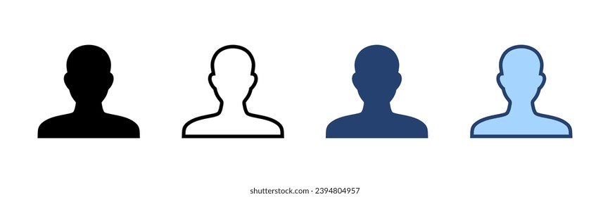 Vector de icono de usuario. signo y símbolo de persona. icono de personas. 