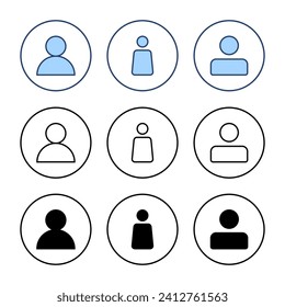 Vector de icono de usuario. signo y símbolo de persona. icono de personas. 