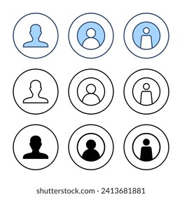 User icon vector. person sign and symbol. people icon. 