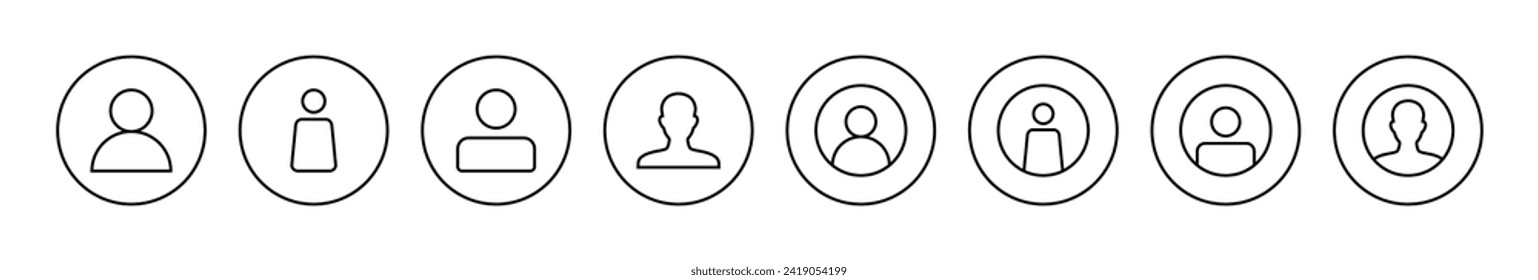 Vector de icono de usuario. signo y símbolo de persona. icono de personas. 