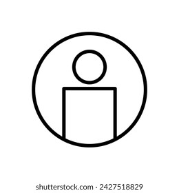 Icono de usuario vector. signo de persona. icono de persona. 