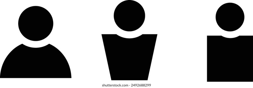Vector de icono de usuario. signo de persona. grupo de iconos de personas eps 10