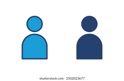 Vektor des Benutzersymbols. Personenschild. Menschen-Symbol. 