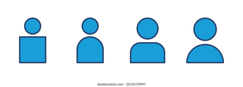 Vector de icono de usuario. signo de persona. icono de personas. 