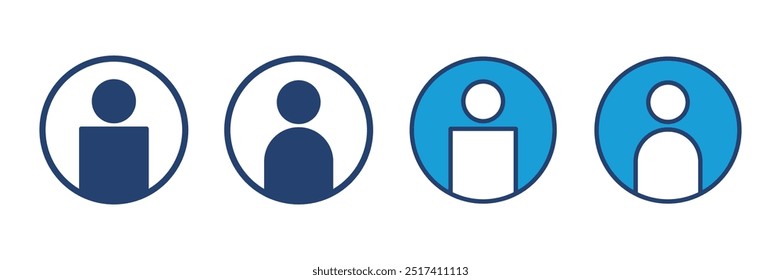 Vektor des Benutzersymbols. Personenschild. Menschen-Symbol. 