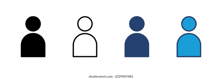 Vector de icono de usuario. signo de persona. icono de personas. 