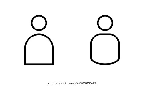 Icono de usuario. Vector y símbolo de persona. icono de personas. 