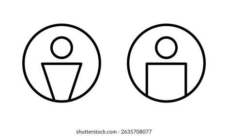 User icon vector. person sign and symbol. people icon. 