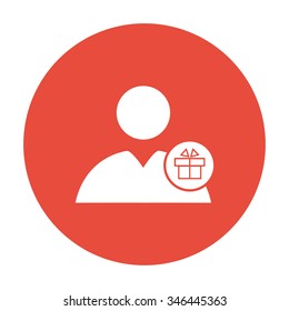 User icon vector present. Vector illustration EPS