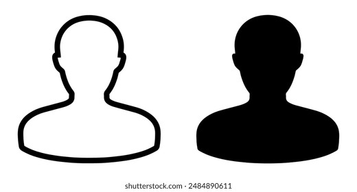 User icon vector. Profile symbol in trendy flat style. Profile vector icon illustration isolated on white background