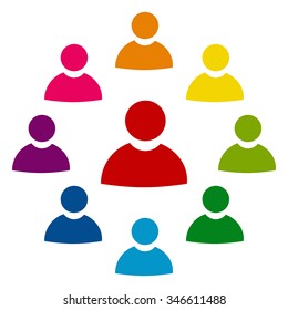 User icon vector set