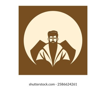 User icon vector set. Profile Diverse Empty Faces for Social Network. Handsome face man beard man emblems icons. Set of vector bearded hipster men faces. Haircuts, beards, mustaches set vector.