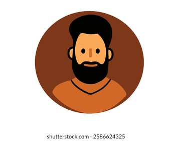 User icon vector set. Profile Diverse Empty Faces for Social Network. Handsome face man beard man emblems icons. Set of vector bearded hipster men faces. Haircuts, beards, mustaches set vector.