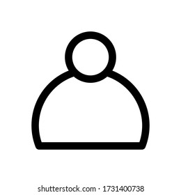 ilustración de símbolo del vector del icono de usuario - alta calidad