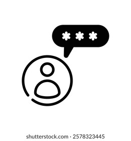 User icon vector stock illustration