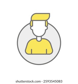 User icon vector stock illustration
