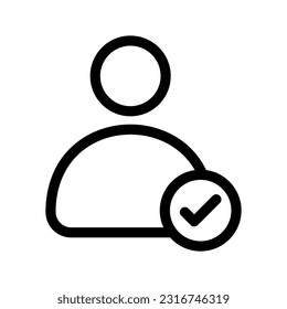 Ilustración de diseño de símbolos vectores de iconos de usuario
