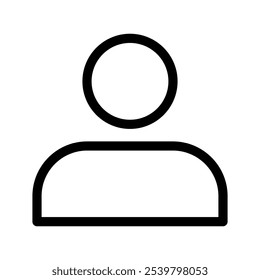 Ilustração de design de símbolo de vetor de ícone do usuário