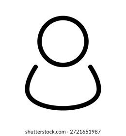 Illustration zum Entwerfen eines Vektorsymbols für ein Benutzersymbol