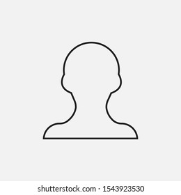  User icon vector, in trendy flat style. user icon image, user icon illustration. Line icon
