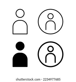 User Icon vector for web and mobile app. person sign and symbol. people icon. 