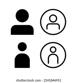 User Icon vector for web and mobile app. person sign and symbol. people icon. 