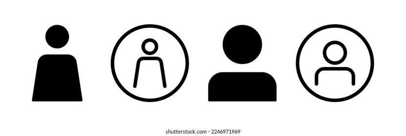 User Icon vector for web and mobile app. person sign and symbol. people icon. 