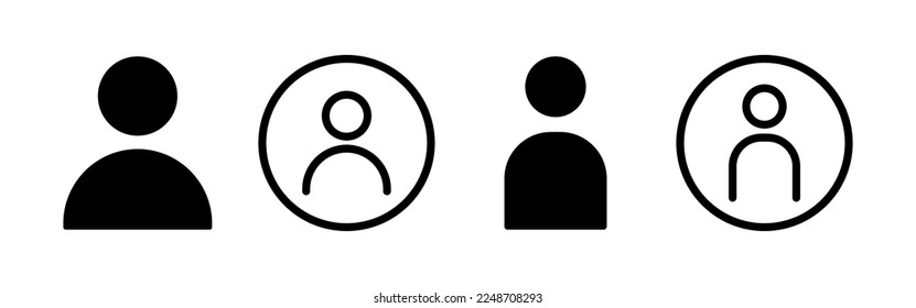 User Icon vector for web and mobile app. person sign and symbol. people icon. 