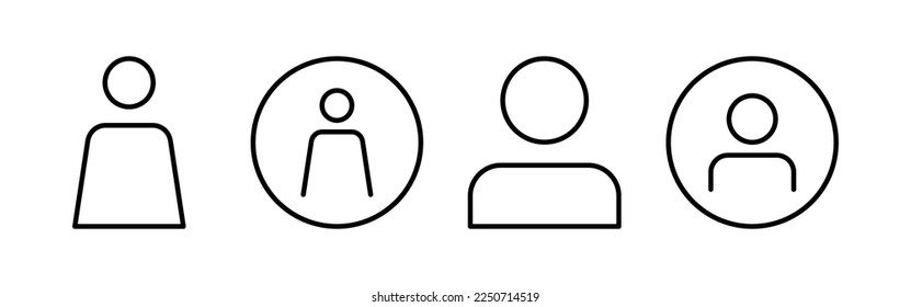User Icon vector for web and mobile app. person sign and symbol. people icon. 