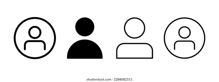 User Icon vector for web and mobile app. person sign and symbol. people icon. 