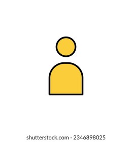 User Icon vector for web and mobile app. person sign and symbol. people icon. 