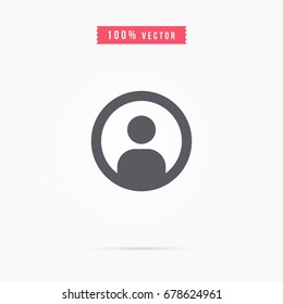 user icon. web sign