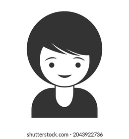 User icon - women in flat style, man and business woman icon, user icon for website, user icon vector illustration isolated on white background