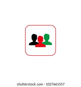User Icon. Yellow User symbol for your web site design. Vector illustration