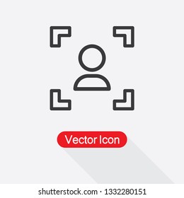User Icon,Frame Icon,Portrait Mode Icon Vector Illustration Eps10