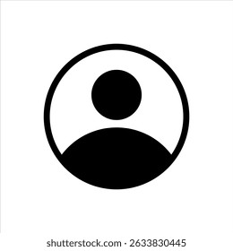 Benutzersymbole auf schwarzem, runden Farbhintergrund.Vektoravatar-Symbole