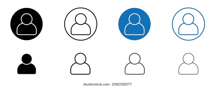 User icons pack vectors for app and web ui designs