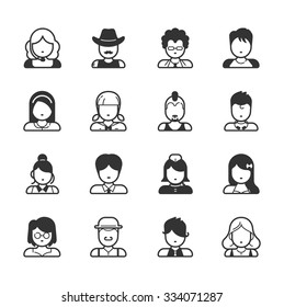 User Icons and People Icons , eps10 vector format