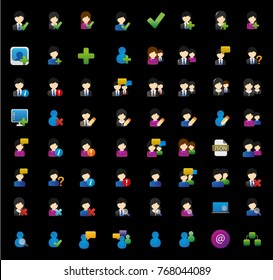 user icons set
