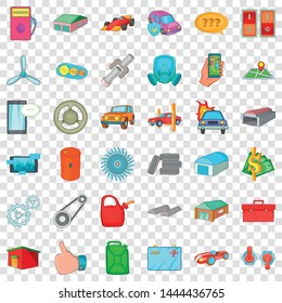User icons set. Cartoon style of 36 fauna vector icons for web for any design