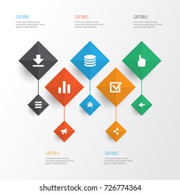 User Icons Set. Collection Of Backward, Social, Check And Other Elements. Also Includes Symbols Such As Done, Schedule, List.